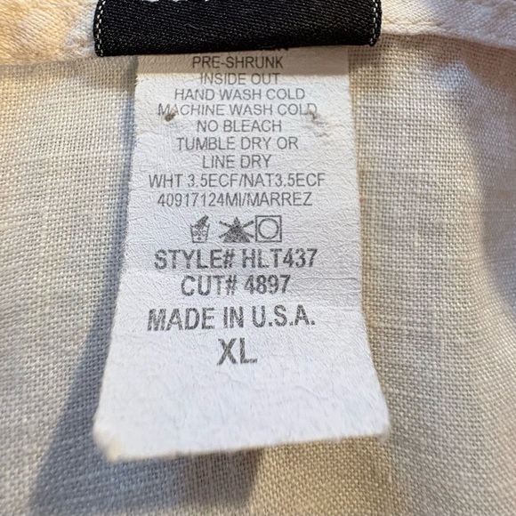 Match Point Linen Asymmetrical Pocket Tie Side Shirtdress Soft Yellow~XL 🧡 - Picture 11 of 12